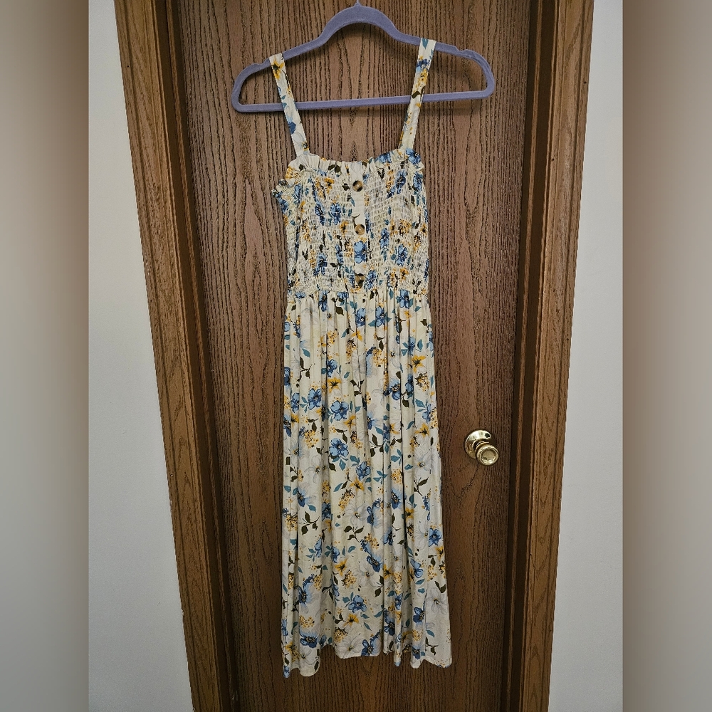 Floral Smocked Maxi Dress